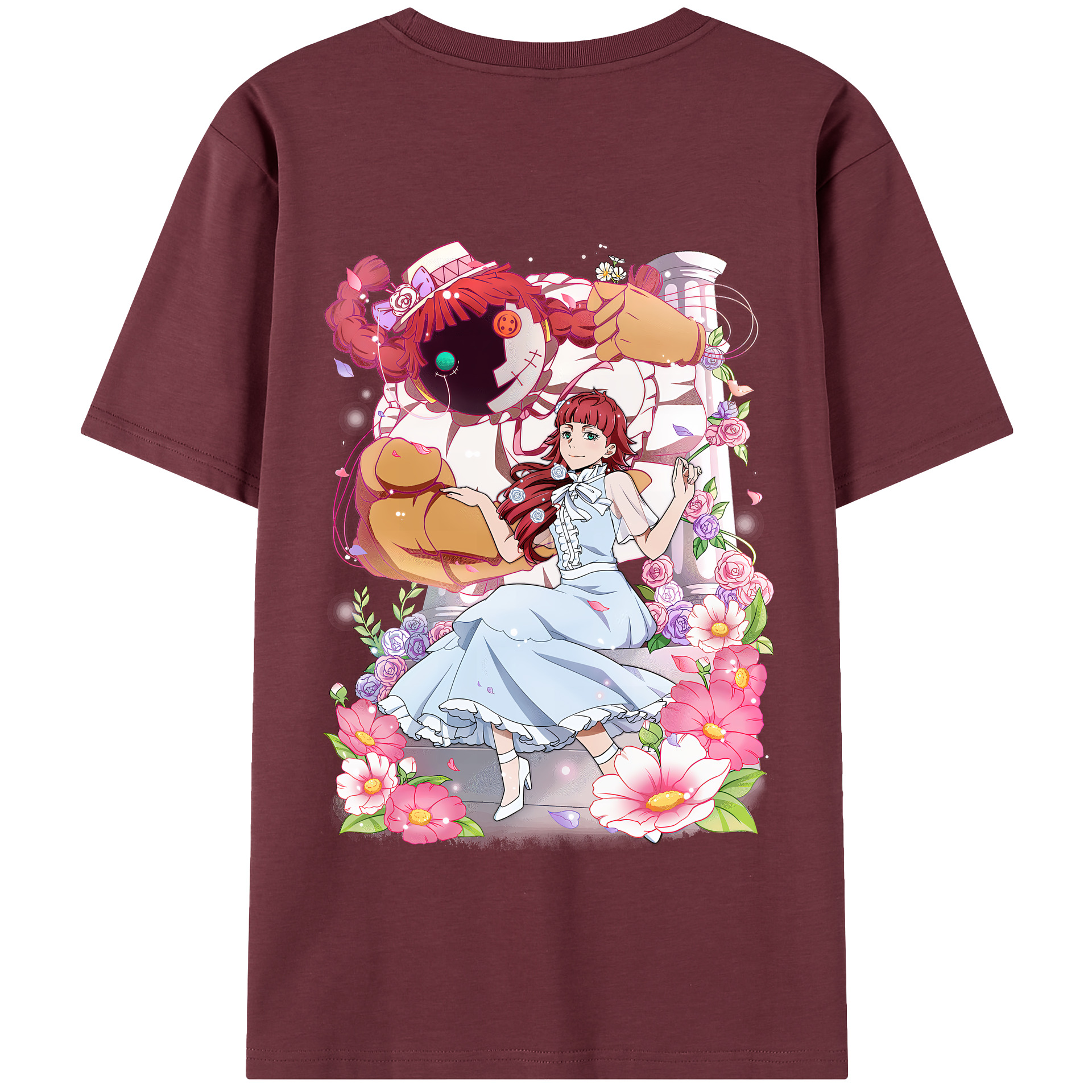 （画像用） 文豪ストレイドッグス Bungo Stray Dogs 綿100％半袖Tシャツ（背面プリント）